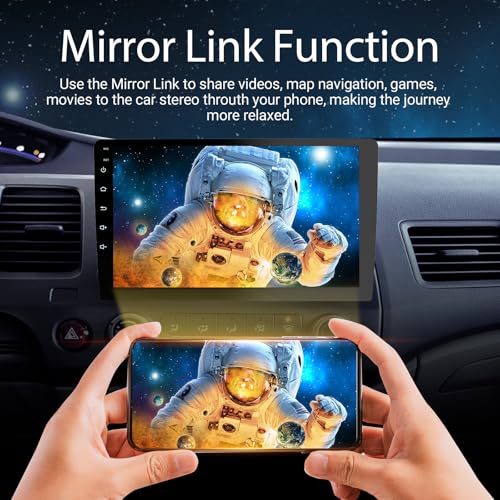 Haudio 9\" Double Din Car Stereo - Wireless Apple CarPlay & Android Auto, HD Touchscreen Car Radio with Backup Camera, Bluetooth 4.1, Mirror Link, 2+64GB, GPS Navigation, Voice Control, WiFi, FM/AM/RDS