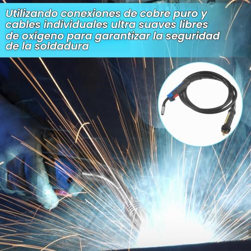 Miniatura 6 de 22 Piezas Pistola De Soldadura Kit, Pistola De Soldar De 4 M Con Biela, Punta De Contacto Y Llave Para Puntas De Contacto, 15 Ak Maquina De Soldar, Para Soldador De Co2 1