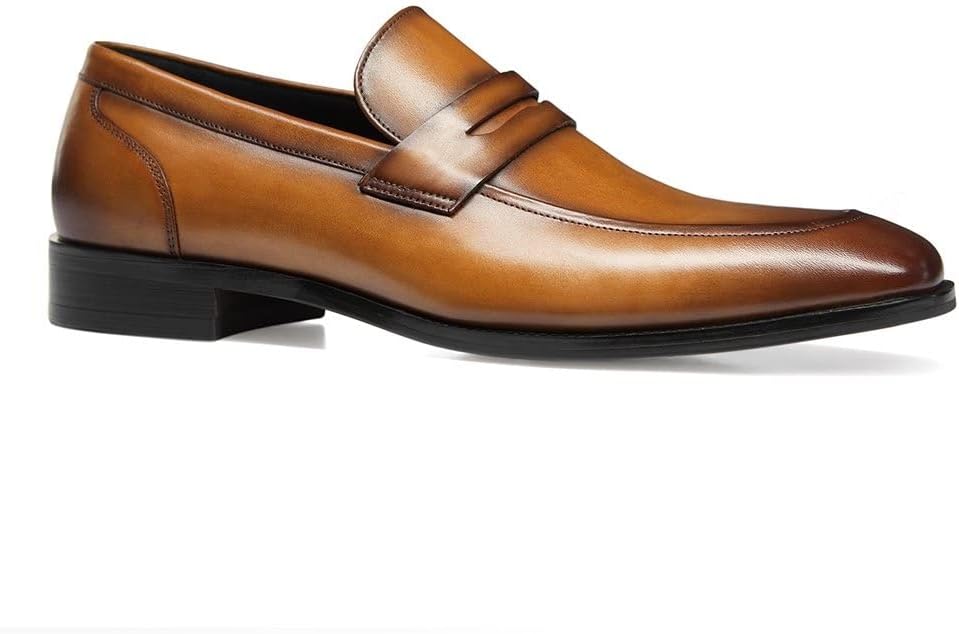 GIFENNSE Men's Dress Shoes Slip-On Loafers Formal Leather Shoes for Men - Image 3