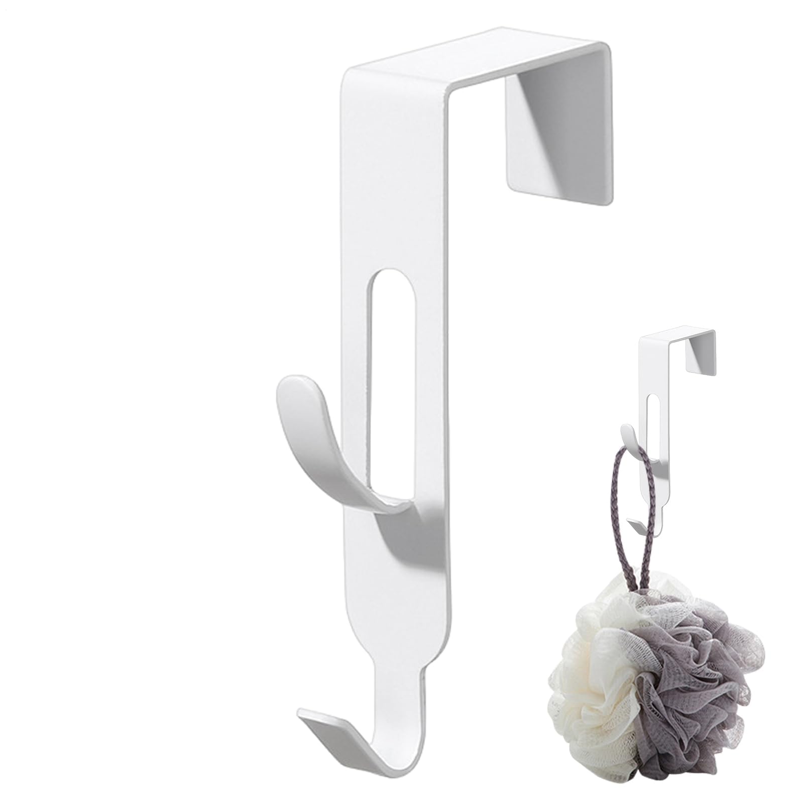 MRKU Coat Rack with Hooks Over The Door Double Towel Bathroom Back Door Hanger