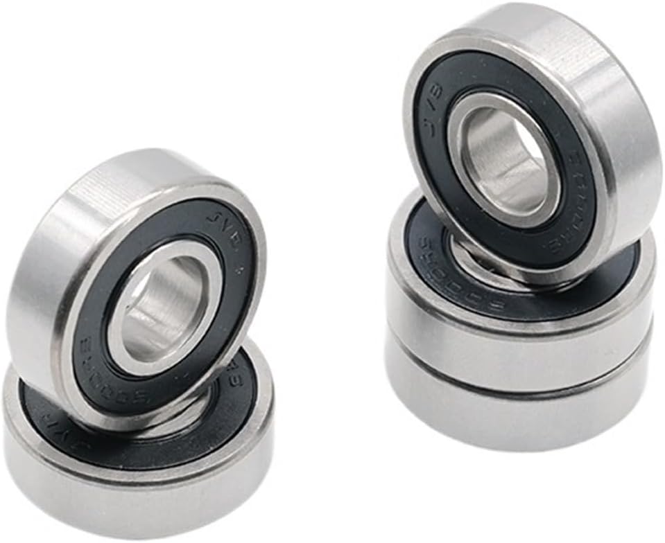 Ball Bearing 4Pcs High Speed Double Row 3801-2RS 12x21x7mm Double Row Angular Contact Ball Bearing Bike Headset Bearings