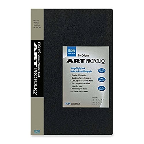 Itoya Art Profolio Portfolio 8-10 Inches Storage Display Book, 24 Sleeves for 48 Views
