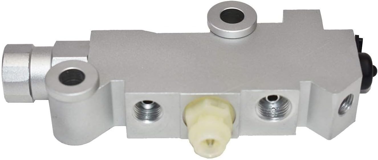 A-Team Performance Brake Proportioning Valve Disc/Drum - Aluminum Construction & Brake Line Ports - Dual-Reservoir Master Cylinder - Compatible with Ford, Mopar & GM PV2 Models - 1/2" & 7/16" Ports