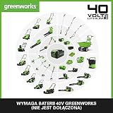 Greenworks G40TL Akumulatorowy Kultywator, Glebogryzarka z Przednimi Zębami, Szerokość Pracy 25 cm, Głębokość Pracy 13 cm BEZ Akumulatora 40V i Ładowarki, 3 Lata Gwarancji