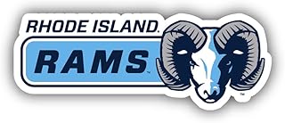 Rhode Island University 4 Inch Wide Colorful Vinyl Flat Magnet Officially Licensed Collegiate Product