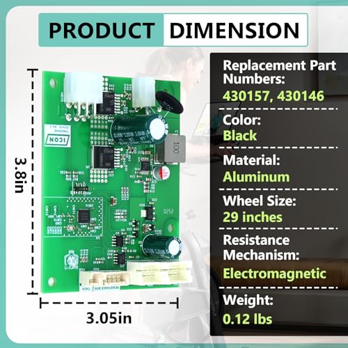 430157 Exercise Bikes Control Board Compatible with Nordic Track S22I S15I S10I C22I S27I SE9I X24 Studio Cycle Exercise Bikes, Studio Cycle PowerBoard Replacement by Kamrexi - Image 3