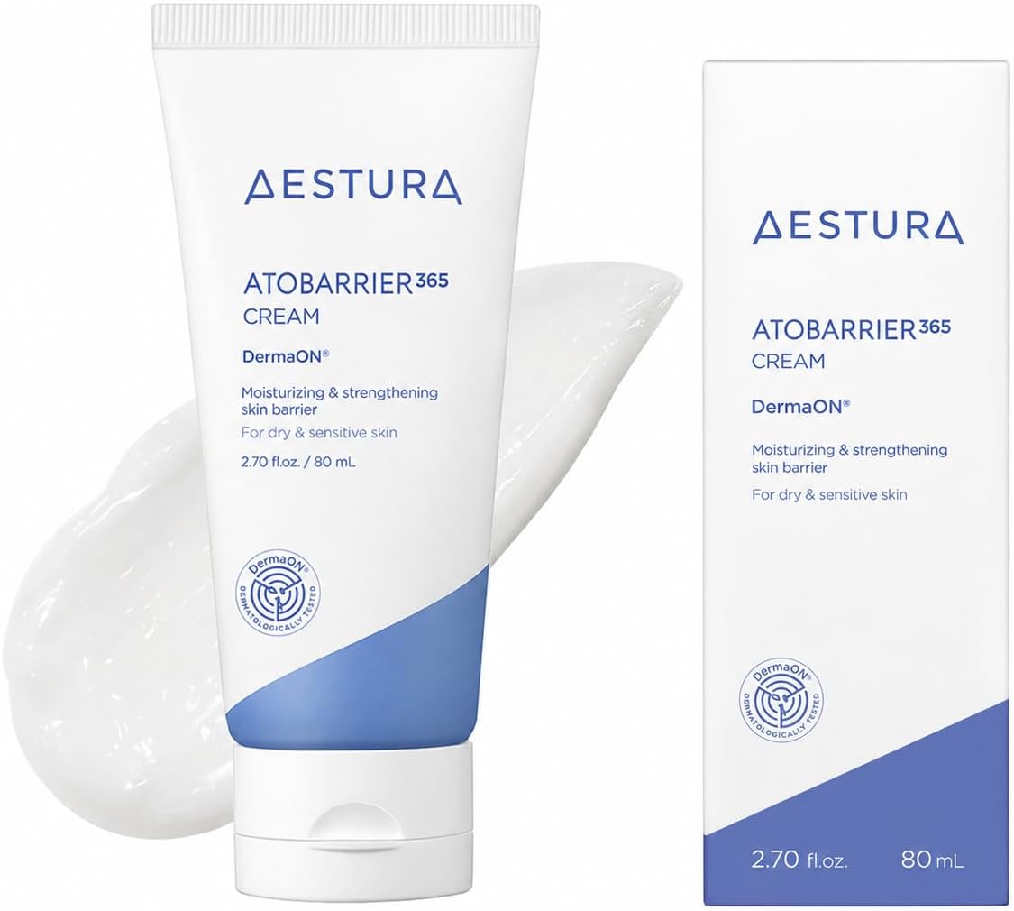 【AESTURA】 アトバリア365 クリーム 韓国コスメ 保湿クリーム スキンケア 乾燥肌 敏感肌 無香料 無着色 セラミド 低刺激 ダーマコスメ (80ml)