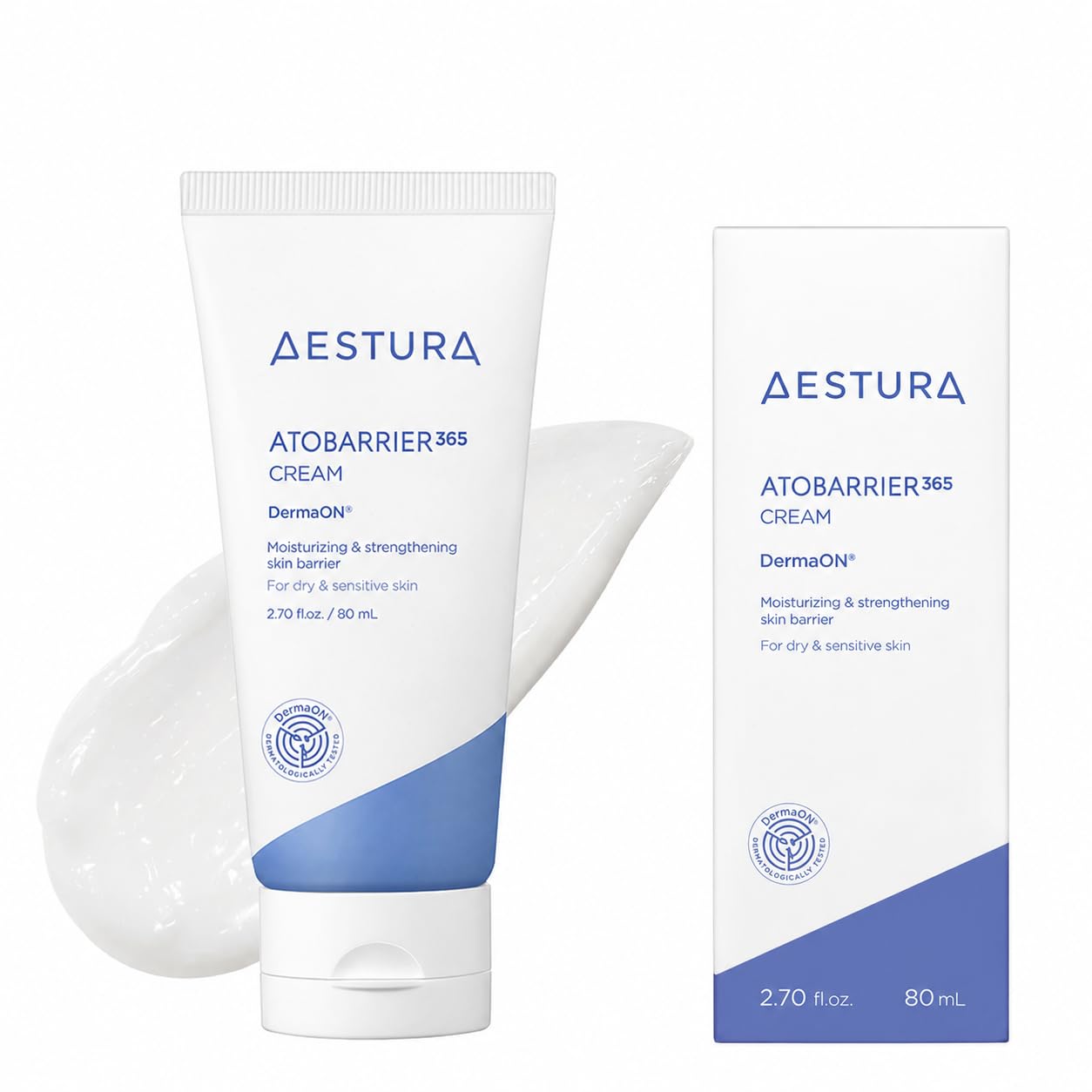 【AESTURA】 アトバリア365 クリーム 韓国コスメ 保湿クリーム スキンケア 乾燥肌 敏感肌 無香料 無着色 セラミド 低刺激 ダーマコスメ (80ml)