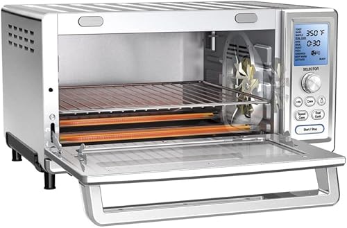 Miniatura 4 de Cuisinart Horno tostador de convección, acero inoxidable, TOB-260N1 y CB-30P1 de hierro fundido de una sola quemadora, acero inoxidable