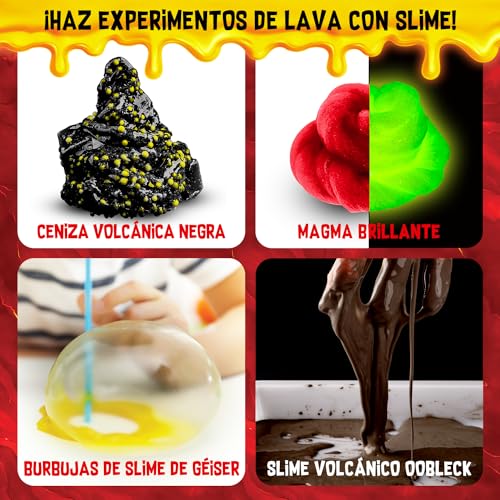 Original Stationery Kit de Slime Ciencia con Lava, Kits Científicos y Divertidos para Niños de 8 Años para Crear Volcanes de Slime de Juguete y Experimentos de Ciencias para Niños - imagen 7