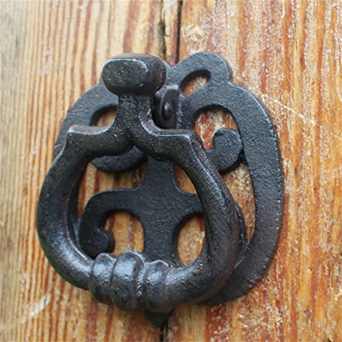 Bingdonga Door Knob Handle Home Decor Cast Iron Wood Retro Solid Antique American Garden Door Handle Sets #TOP21
