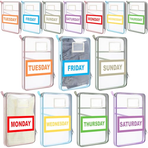 Honoson 7 Pack Packing Cubes for Travel Days of Week Packing Cube...