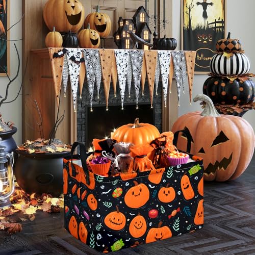 Image of Rectangle Gift Shelf Nursery Storage Basket Laundry Hamper Storage Box and Bins for Home Clothes with Handles