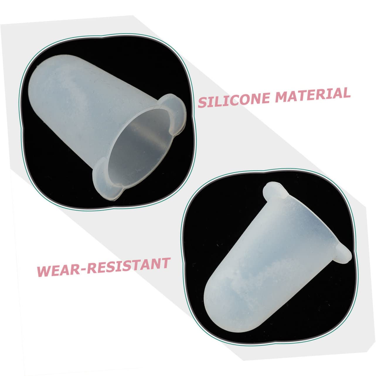 Cubiertas de Silicona para Boquillas de Pasteles, 6 Piezas Fuerte Adhesión y Diseño Anticaída para Decoración de Repostería Profesional