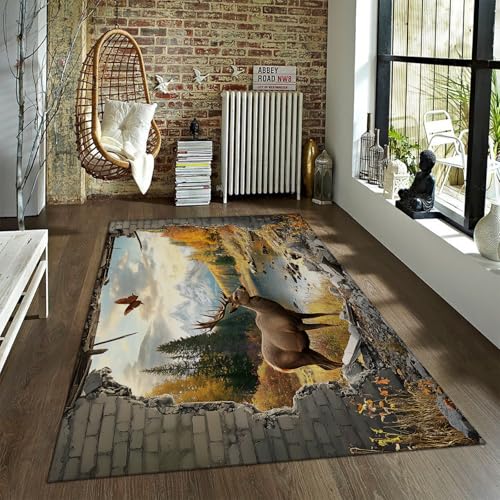 Tapis mur de pierre fin 90x120cm pour salon et entrée sans bloquer - 3