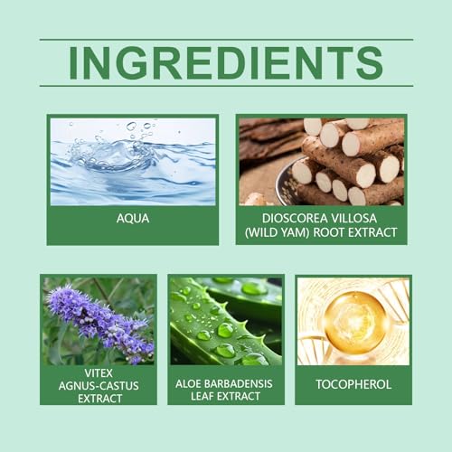 Wild Yam Cream Organic For Hormone Balance, Women\'S Yam Root Cream Promoting Relieves Symptoms Of Perimenopause & Menopause Support For All Skin Types, Skin Rejuvenation, Mood Balance, Improved Sleep