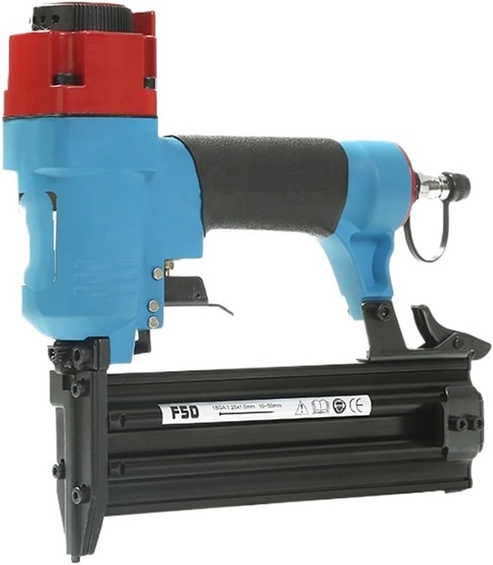 AALLYN Pneumatic Decorative Stapler F50 Pneumatic Straight Nail Gun Pneumatic Brad Nailer Woodworking Tool Pressure 4-8Mpa Nail Length 10-50MM Capacity