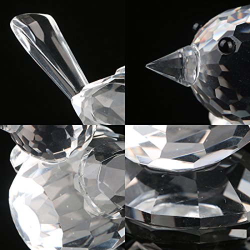 H&D Hyaline & Dora Crystal Bird Of Happiness Collectible Figurines Glass Animal Figurine For Table Home Decoration #TOP5