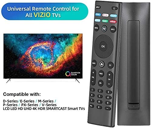Miniatura 3 de Paquete de 2 control remoto de repuesto para Vizio Smart TV, compatible con todos los televisores Vizio Serie D E-Series M-Series V Serie P