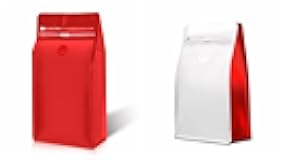 120PCS Coffee Bags with Valve Vented Coffee Beans Packaging Bags High Barrier Aluminumed Foil Flat Bottom Heat Sealed Side Zipper