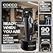 Cocco Veloce Pro Clipper, Digital Gap Ambassador Graphene Taper Blade Professional Hair Clippers, High-Torque BLDC Motor, All-Metal, Cordless, Charging Base Included, Matte Black