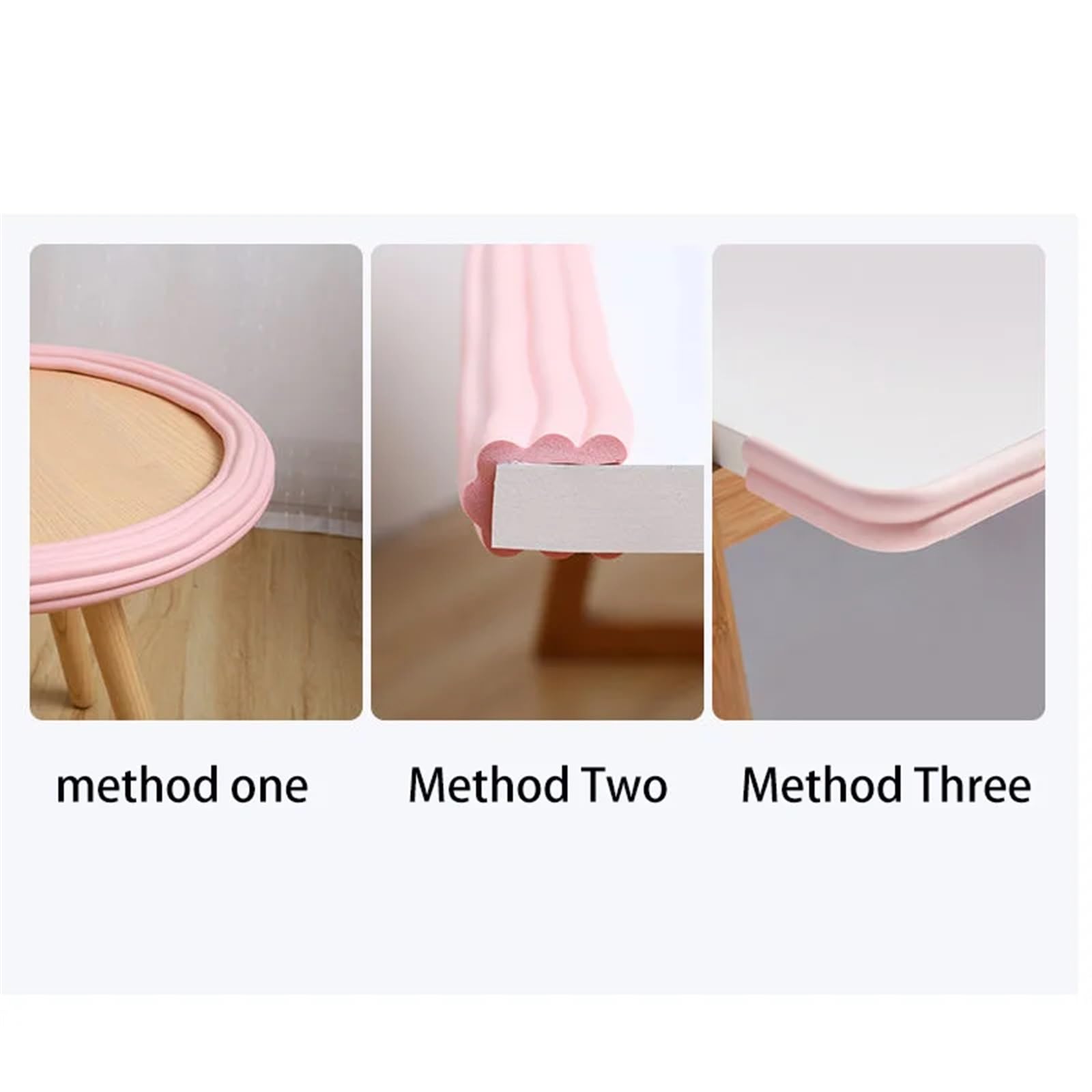 Protectores de Esquinas para Muebles, Protector De Bordes Y Esquinas 2 Metros Multicolor(White)