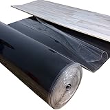 12,5 m² / Ufilon Speed Parkettunterlage STARK KLEBEND/Trittschalldämmung - Zur schwimmenden Verlegung von Massivholzdielen bis 20 mm, auch für Klickböden geeignet