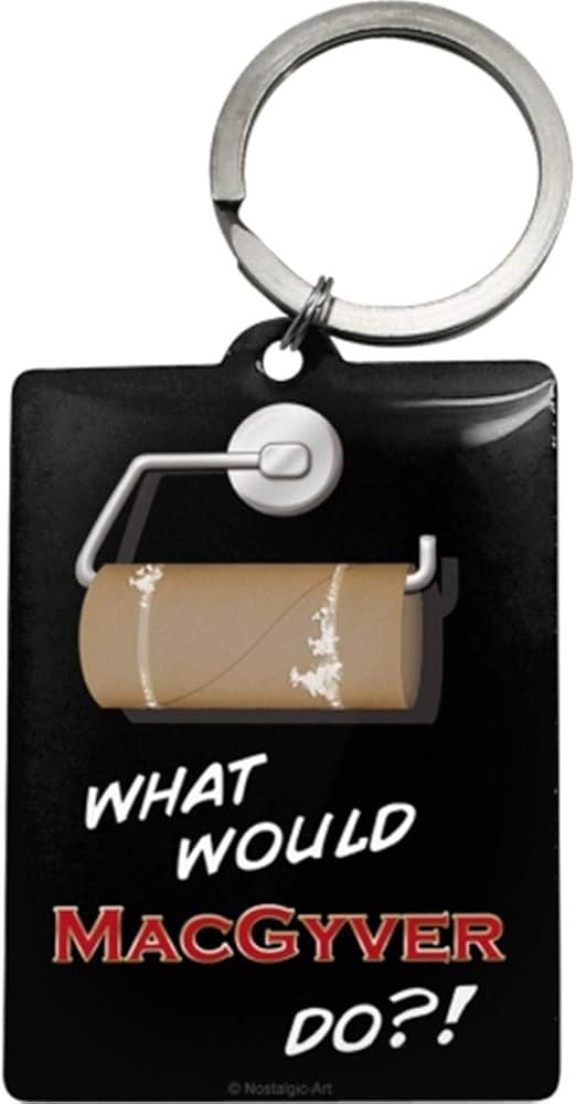 macgyver Nostalgic-Art 47018 Achtung - What would MacGyver Do?!, Key Chain