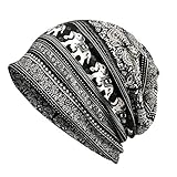 Escolourful Women Scarf, Cotton Chemo Hat Lightweight Turban Slouchy Hat Cap