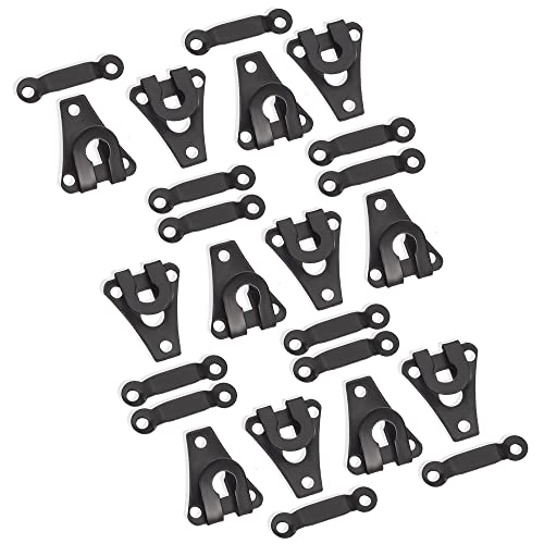 Lakesstory 12 Pairs Heavy-Duty Pant Hooks&Eyes Sewing Set Clothig Fixing Tools Hooks And Eyes Closure For Bra Trousers Skirt Dress Black #TOP2