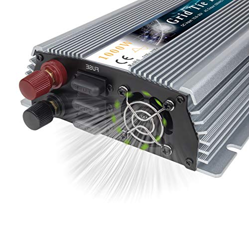 Marsrock 1300W MPPT Pure Sine Wave Grid-Tie Micro Inverter, Converts 10.5-30V DC to 110V/120V AC, Perfect for Home Solar or Wind Power Systems. - Thumbnail 6