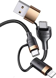 INICIO Multi 4 in 1 60W PD Fast Charging Cable USB + Type C To USB-C + Lightning For MacBook iPad Pro Air iPhone 16 15 14 ... Price In India