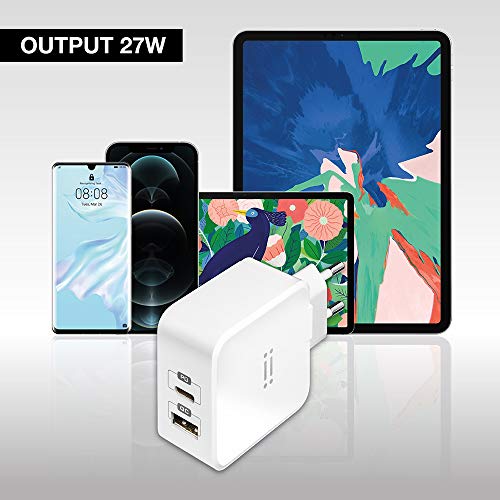 Alimentation USB-C compatible iPhone 12 Mini et iPad Pro 27W