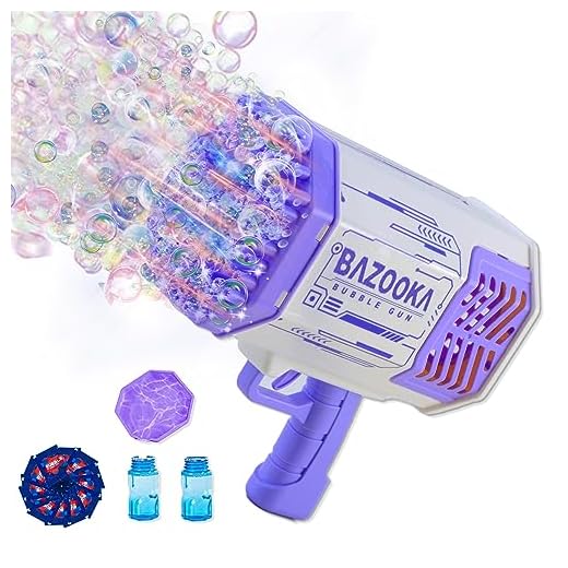 Bubble Gun Bazooka Bubble Machine Gun Bubbles for Kids TIK Tok Gifts 3 4 5 6 7 8 9 10 11 12 Years Old Bubble Blaster Blower