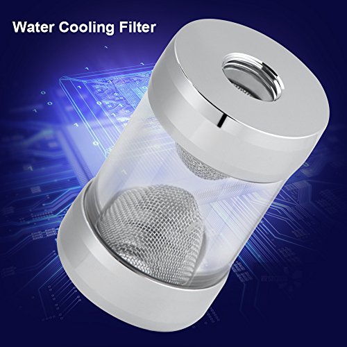 Wendry PC Water Cooling Filter, G1/4'' Inner Thread Water Cooling Filter Fine Screen Funnel Shaped Filter with Stable and Reliable Performance Suitable for Computer Cooling System