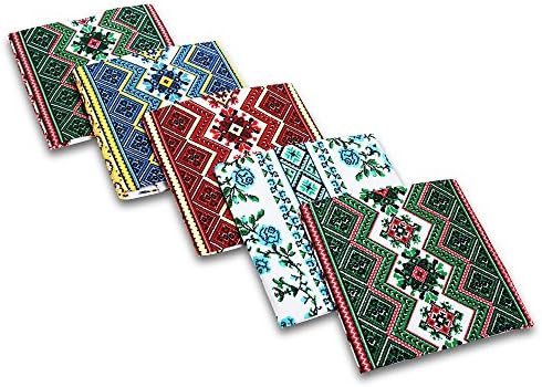 Yaroslav Set of 100% Cotton Decorative Waffle Weave Kitchen Hand Absorbent Towels Dish Clothes Holiday Gift 18 In X 28 In (5 pcs)