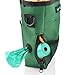 Smart Dog Treat Pouch Bag for Dog Training - Easy Access to Treats & Training Accessories includes Free Roll of Waste Bags- Earth Green by Wagtime Club