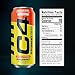 C4 Energy Carbonated Zero Sugar Energy Drink, Pre Workout Drink + Beta Alanine, Orange Slice, 16 Fl Oz (Pack of 12)