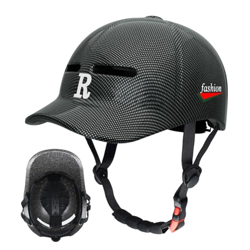 Casco para Bicicleta - Casco de Bicicleta Adulto con Visera | Seguridad con Protección Solar para Deportes Exteriores como Patinaje Ciclismo Urbano Scooter Hombre y Mujer