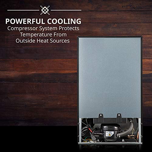 Ivation 24 Bottle Compressor Wine Cooler Refrigerator w/Lock | Large Freestanding Wine Cellar For Red, White, Champagne or Sparkling Wine | 41f-64f Digital Temperature Control Fridge Glass Door Black by Ivation - Image 8