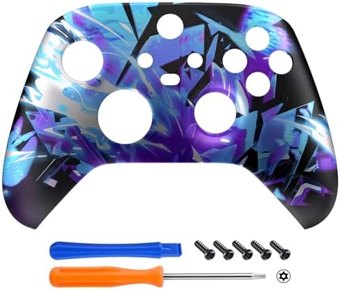eXtremeRate Replacement Shell for Xbox Series X|S Controller - Unleash Your Style - Dark Hour Breaking Custom Acessories Skin Front Housing Cover for Xbox Core Controller Wireless[Control Without] - 2