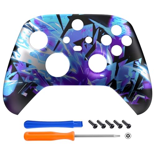 eXtremeRate Replacement Shell for Xbox Series X|S Controller - Unleash Your Style - Dark Hour Breaking Custom Acessories Skin Front Housing Cover for Xbox Core Controller Wireless[Control without] - Thumbnail 3