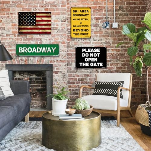 Image of Metal Sign Please Do Not Open The Gate Sign Home Yard Wall Decor 8X12Inch