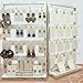 32 Pcs Small Metal Panel Hook Hanger for Jewelry Tower, Clothes, Scarf, hat, Key, and mask. Coated with White Painting
