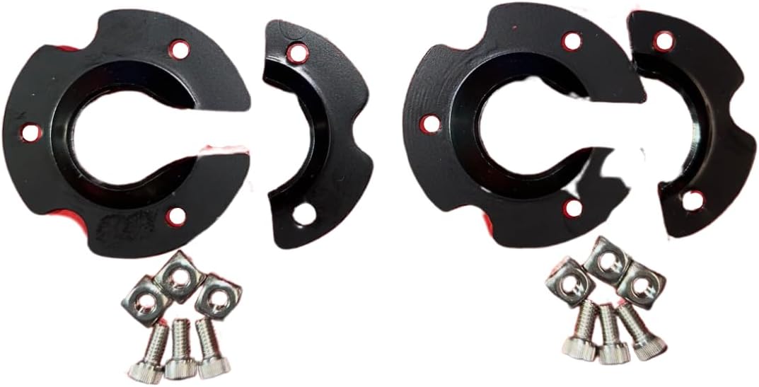 Tread Savage™ Ladder Leveler Replacement Retainer Clamps with Nuts and Bolts, Heavy Duty Design is Thicker and Compatible with Xtenda Leg Ladder Levelers One Pair