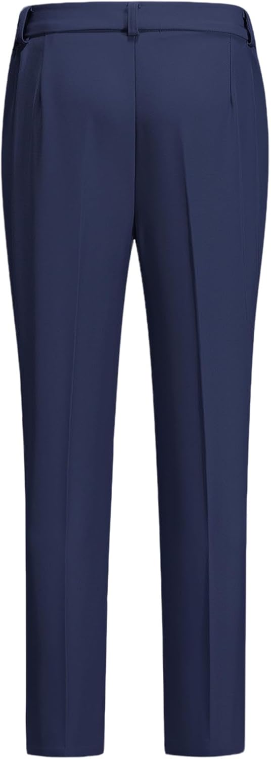 MODFUL Women's Professional Blazer Pants Set Slim Fit Business Office Suit One-Button Formal Work Outfit