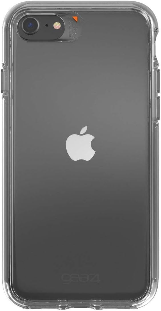 ZAGG GEAR4 Crystal Palace Compatible with New iPhone SE (2020) Case, Advanced Impact Protection, Integrated D3O Technology, Protective Phone Cover - Clear