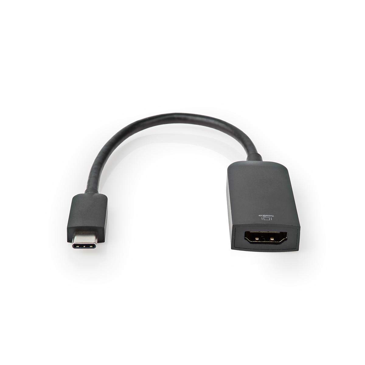 Nedis USB-C Adapter USB-C M HDMI F 4K@60Hz 0.20 M NP PVC BK