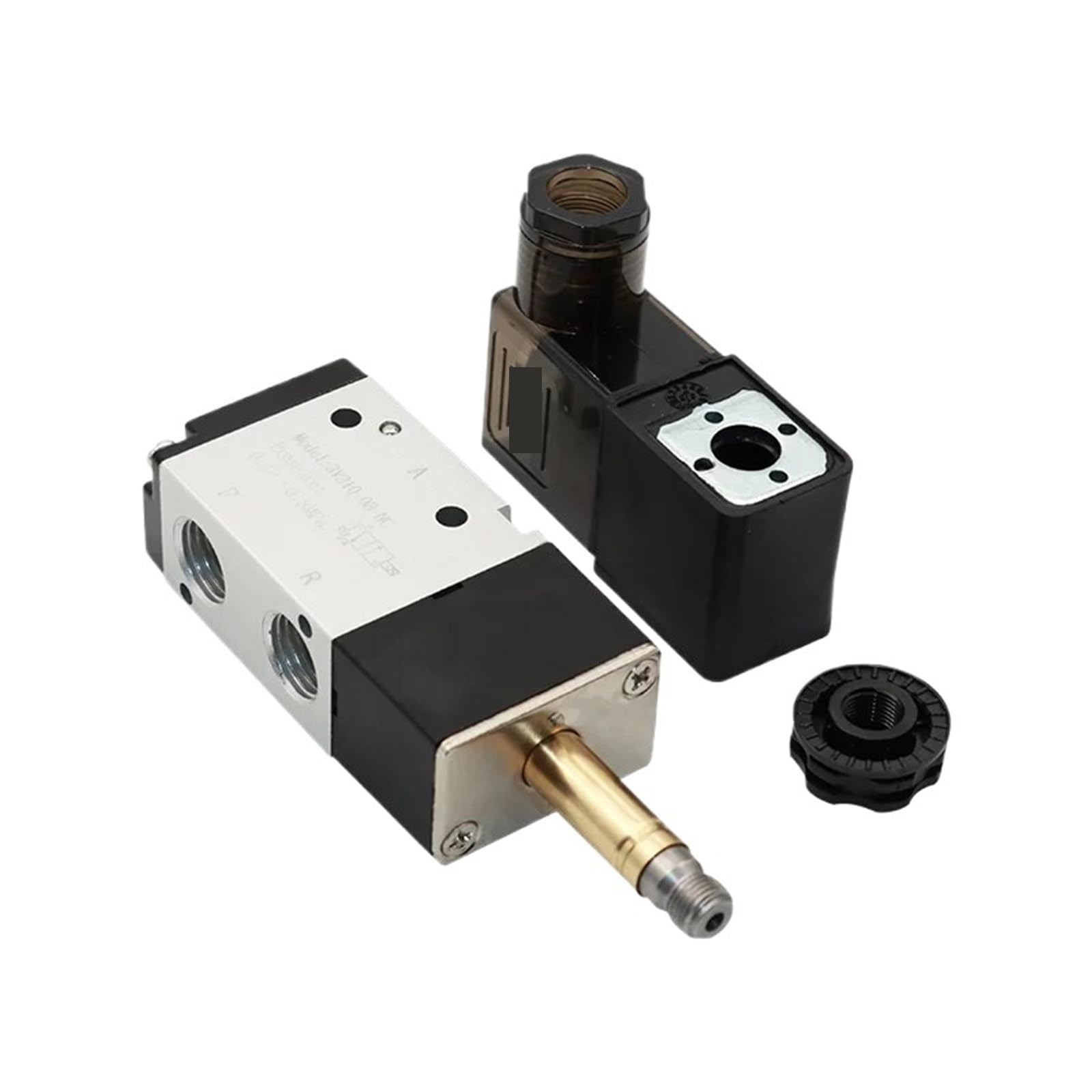 1 szt. 3V210-08 pneumatyczny zawór elektromagnetyczny 3-drożny 2-pozycyjny sterowanie kierunkowe powietrza DC12V DC24V AC110V AC220V (PC 8mm armatura, AC110)