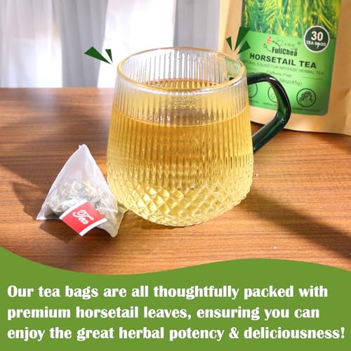 FullChea - Horsetail Tea, 1.5g X 30 Count - Premium Dried Horsetail Herb For Hair & Nail - Non-GMO - Caffeine-free - Natural Cola De Caballo Hierba - Thumbnail 4